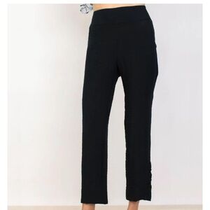 Habitat Spring/Summer, 30670 Ruched Ankle Pant, Black Pull On XL